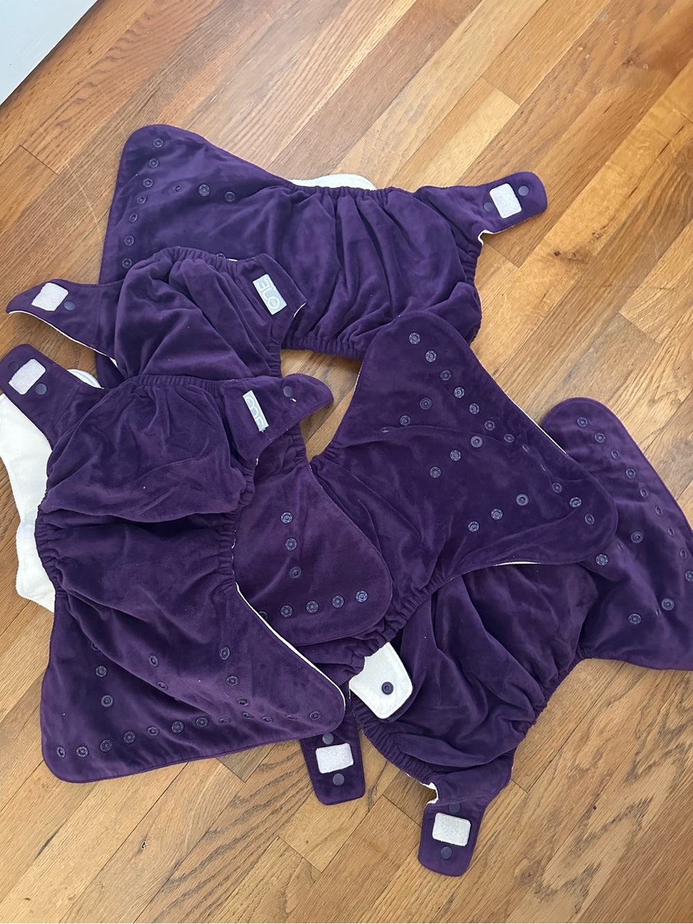 5 Grovia AIO BIG ONE cloth Diaper Set in Purple